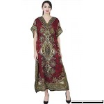 Shah Crafts Kaftan Tunic Kimono Dress Ladies Summer Women Evening Maxi Party Plus Size 6-24 Red  B07PNK27V9